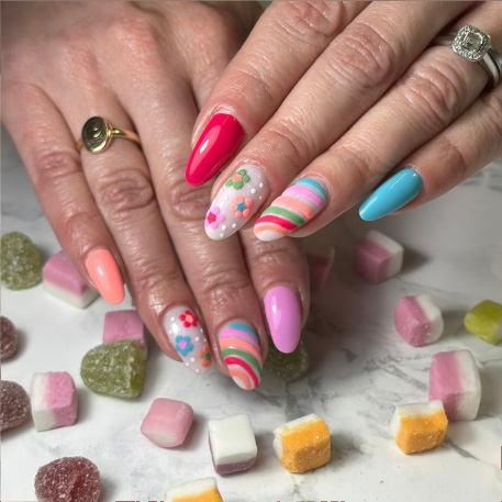Nail art design by Lisa Nicol